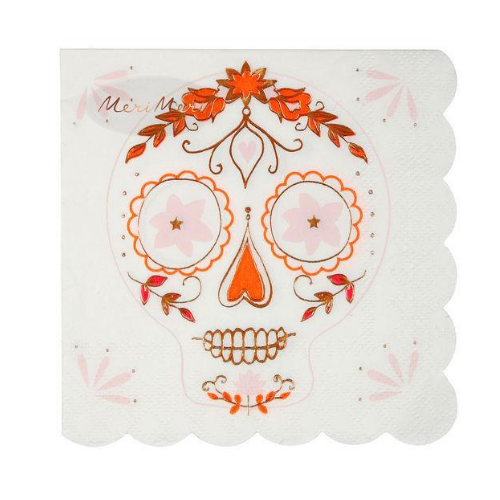 Sugar Skull Napkins, Napkins, Halloween Napkins, Day of the Dead, Jollity & Co