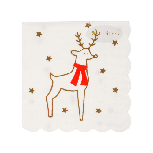 Reindeer Napkins, jollity & co, holiday napkins