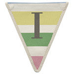 Fabric Bunting Letter I