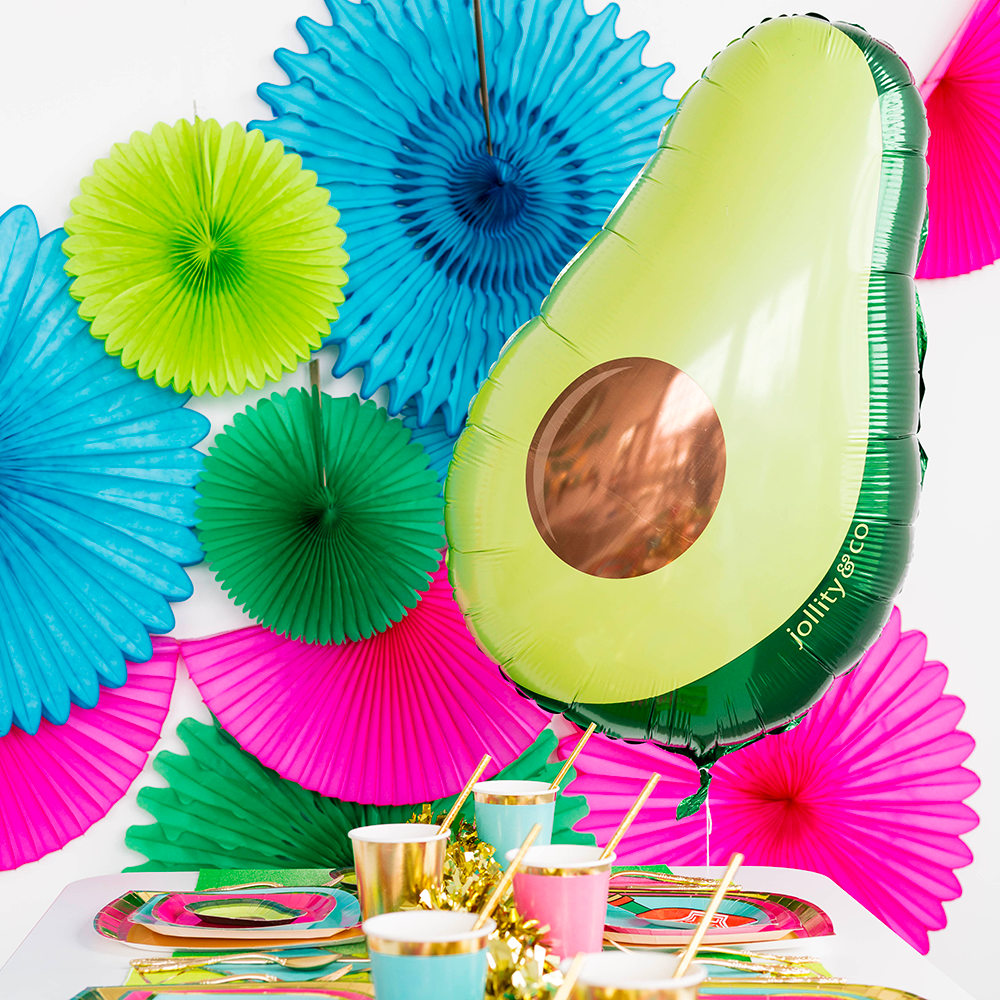 Avocado Mylar Balloons, Packaged from Jollity & Co