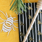 Hey, Bae-Bee Cocktail Napkins, Black and Gold from Jollity & Co