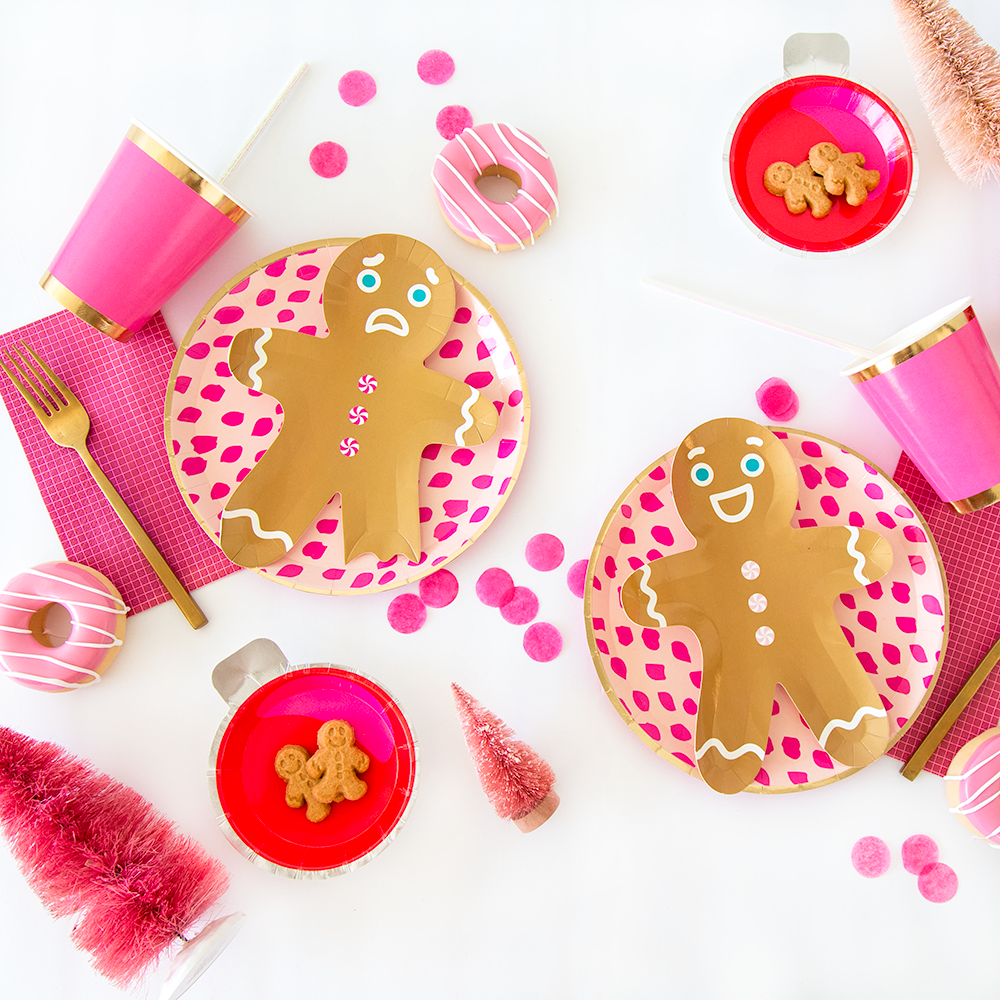 Holly Jollity Gingerbread Men Dinner Plates from Jollity & Co