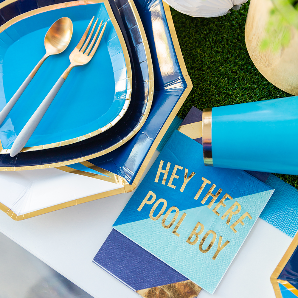 Hey There Pool Boy Cocktail Napkins and The Markle Collection by Jollity & Co