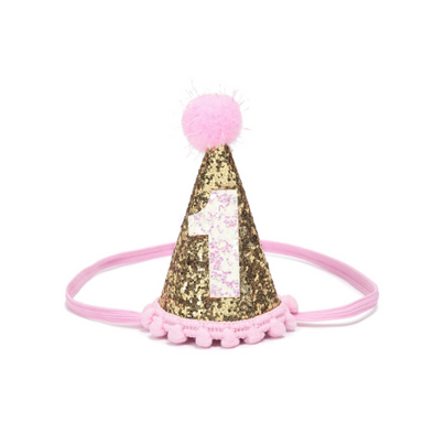 Birthday Number Glitter Party Hats