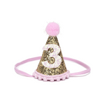 Birthday Number Glitter Party Hats