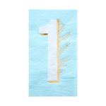 Milestone Blue Onederland Guest Napkins from Jollity & Co