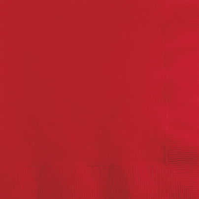 Candy Apple Red Napkins - 2 Size Options