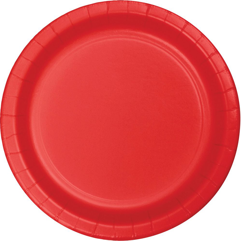 Candy Apple Red Plates - 3 Size Options, Jollity Co.