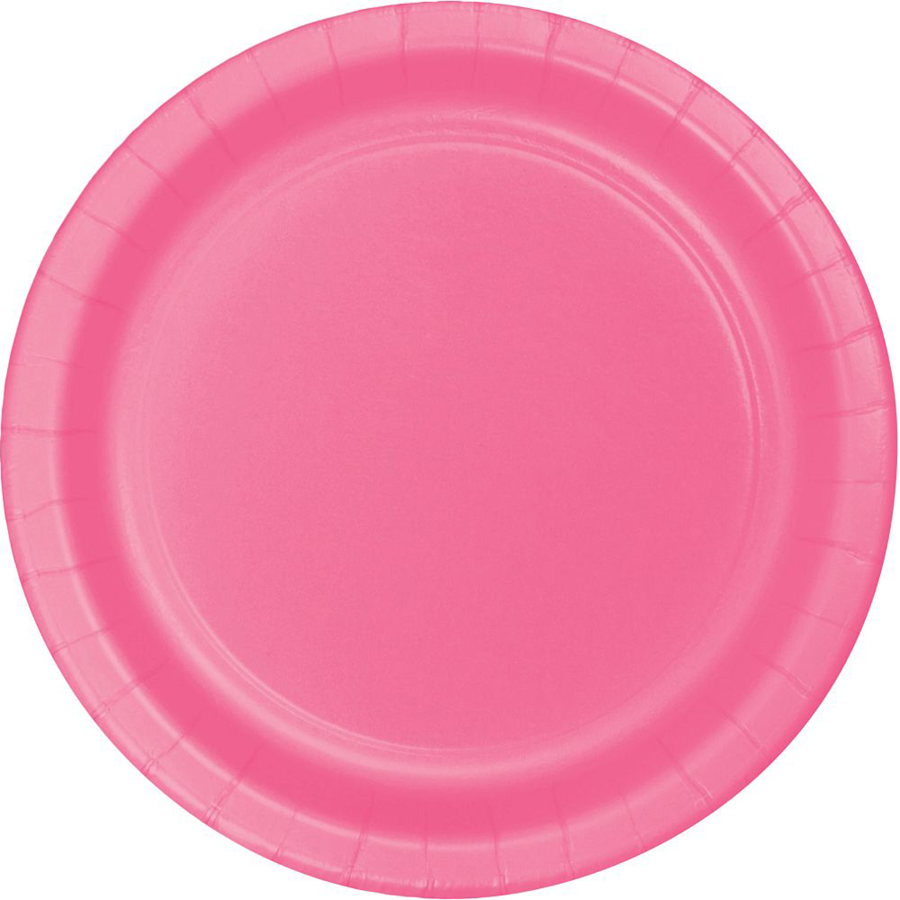Cotton Candy Pink Plates - 3 Size Options, Jollity Co.
