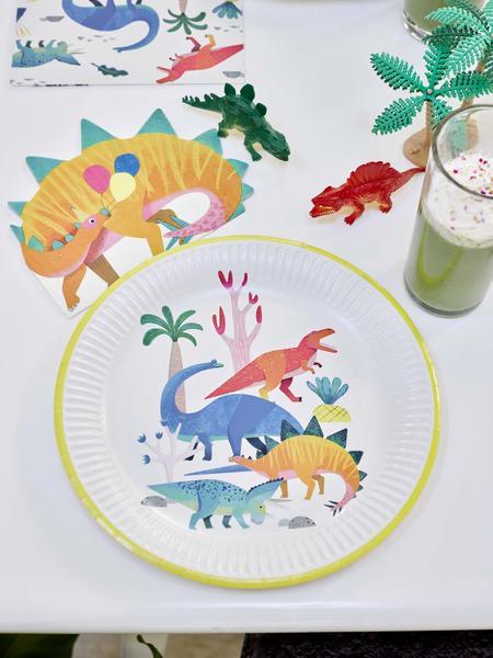 Jollity & Co, Dinosaur Printed Dinner Plates