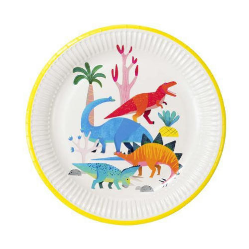 Dinosaur Printed Dinner Plates