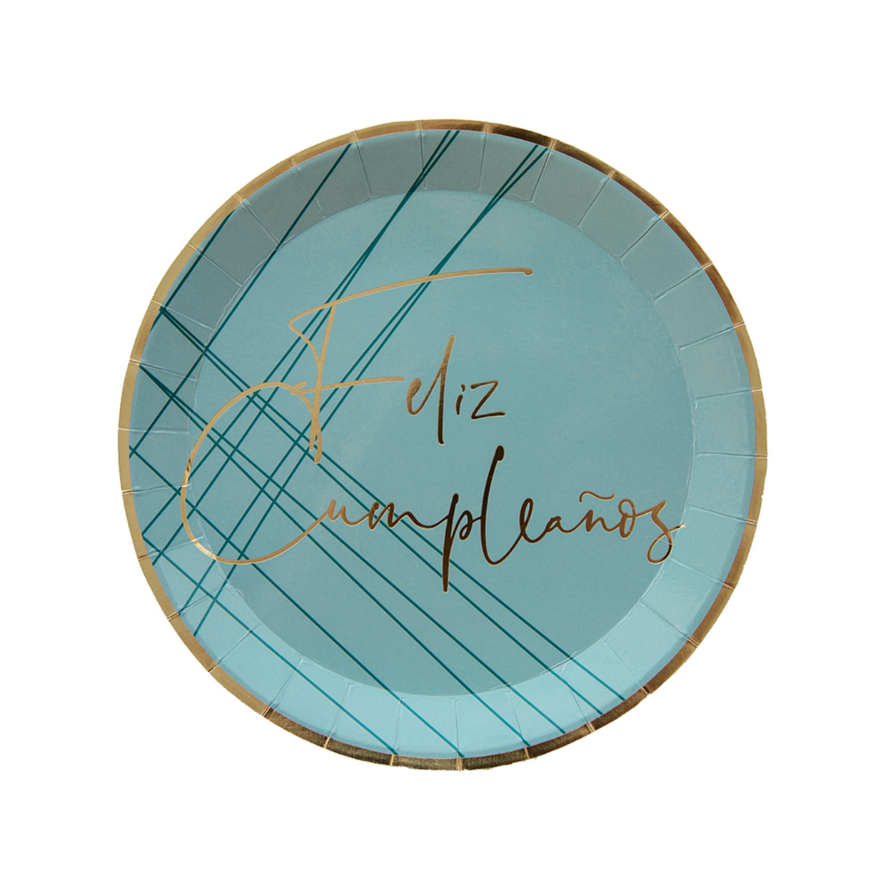 Milestone Blue Feliz Cumpleaño Dessert Plates from Jollity & Co