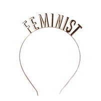 "Feminist" Metal Headband from Jollity & Co