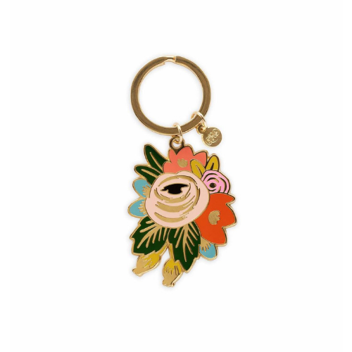 Jollity & Co Floral Enamel Key Chain