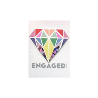 "Engaged!" Gift Enclosure Card