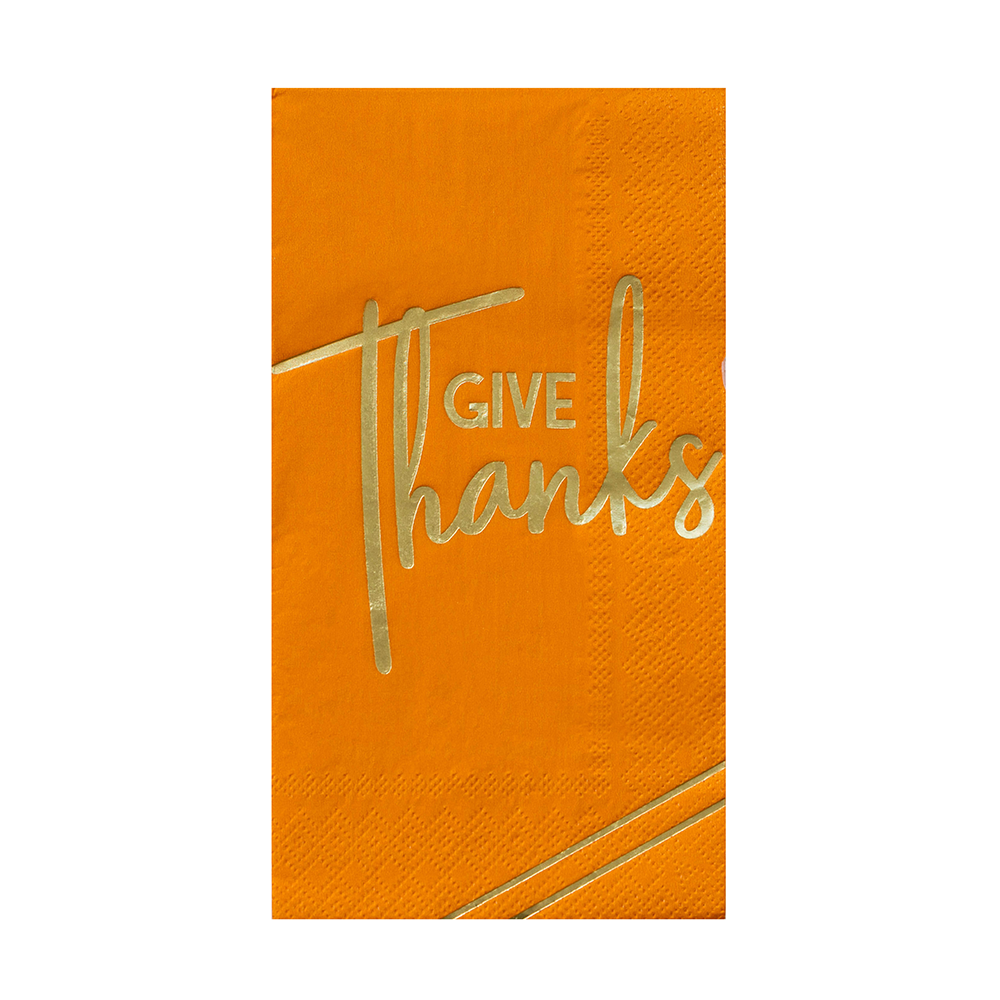 Gather "Give Thanks" Guest Napkins from Jollity & Co