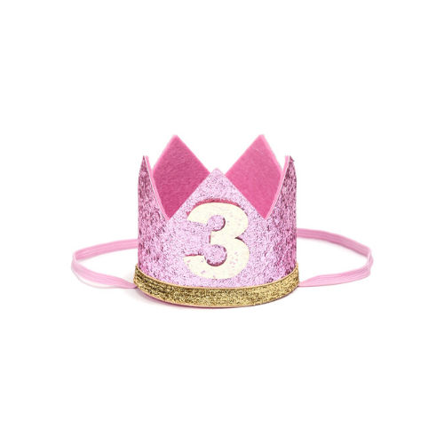 Birthday Number Glitter Crowns