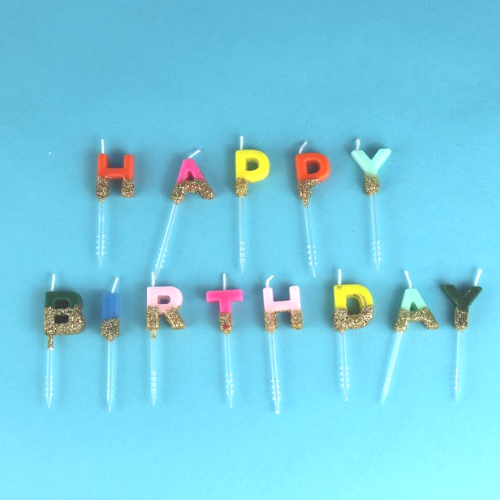 "Happy Birthday" Candle Set