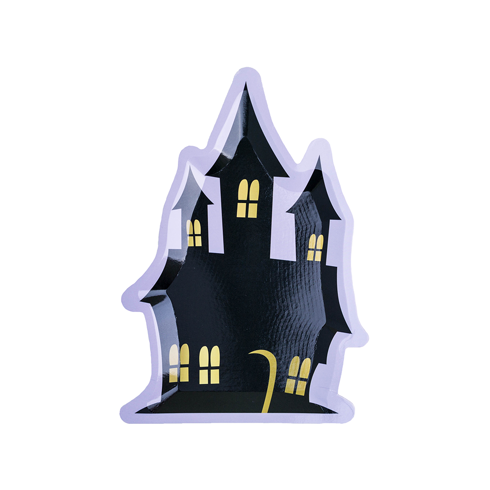 Spooktacular Haunted House Dessert Plates from Jollity & Co