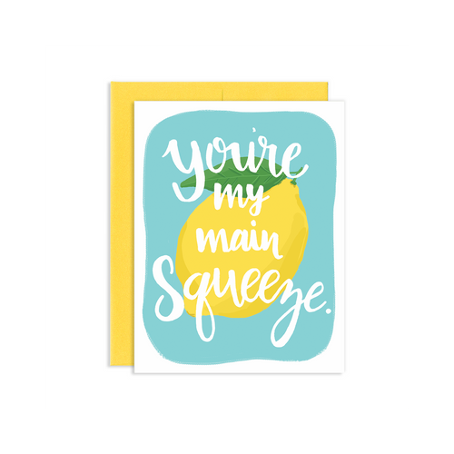Jollity & Co, "You're my main squeeze" Greeting Card