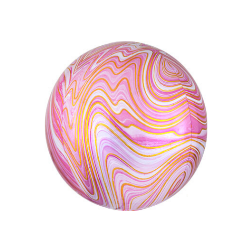 Pink Marble Orbz Balloons, Jollity & Co