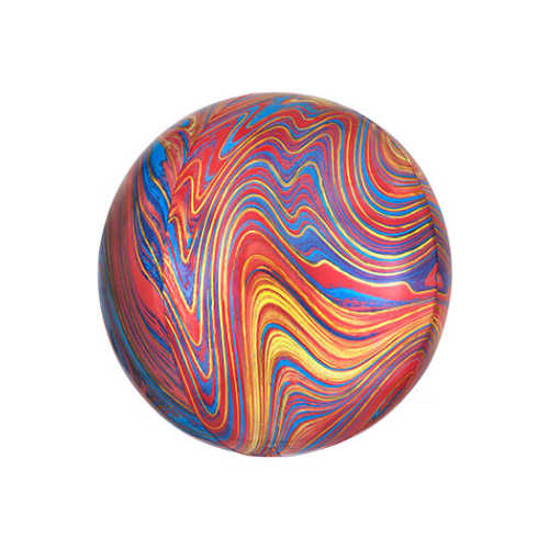 Multicolored Marble Orbz Balloons, Jollity & Co
