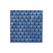 Silver Menorah Print Happy Challah Days Cocktail Napkins from Jollity & Co