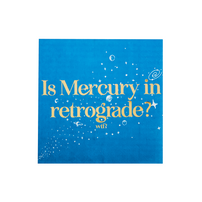 "Is Mercury in Retrograde? WTF?" Witty Cocktail Napkins, Jollity & Co