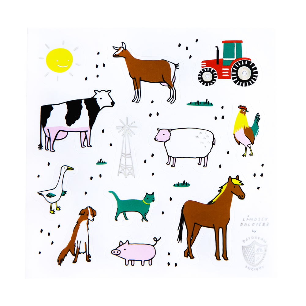 on the farm sticker set by daydream society