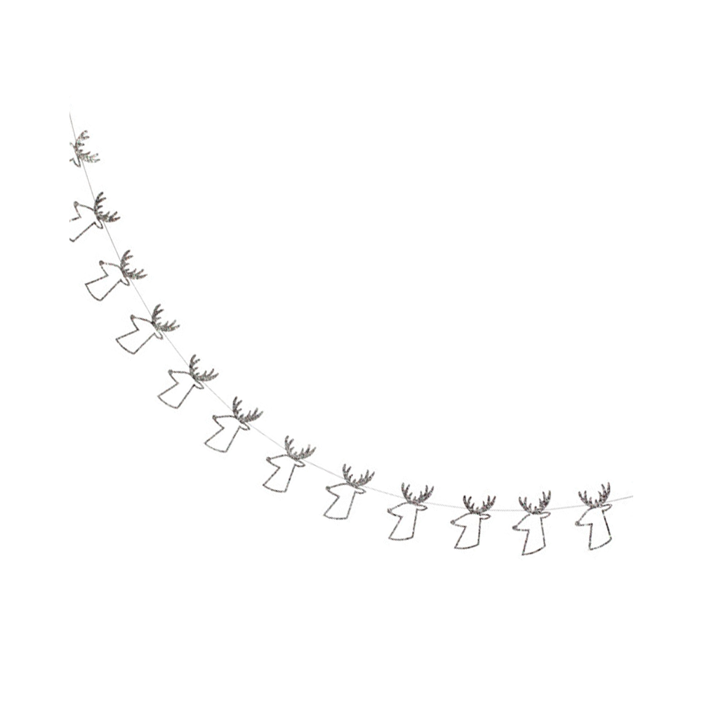 Silver Reindeer Banner, Jollity & Co