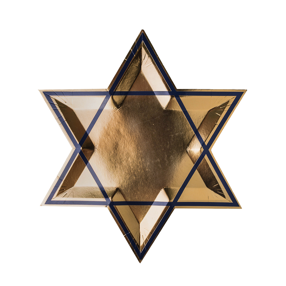 Happy Challah Days Star of David  Dinner Plates from Jollity & Co