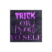 "Trick or Treat Yo Self" Cocktail Napkins from Jollity & Co