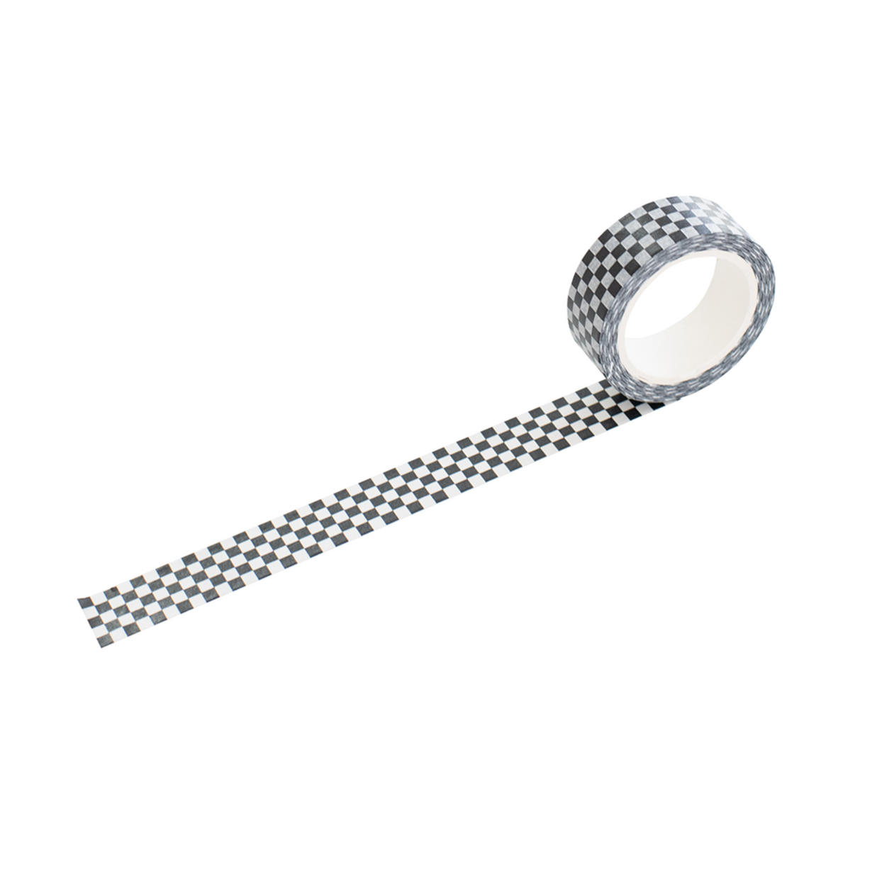 The Classic black and white checkered washi tape roll, Jollity & Co.