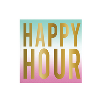 "Happy Hour" Cocktail Napkins, Jollity & Co