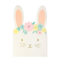 Die-Cut Floral Bunny Napkins, Jollity & Co