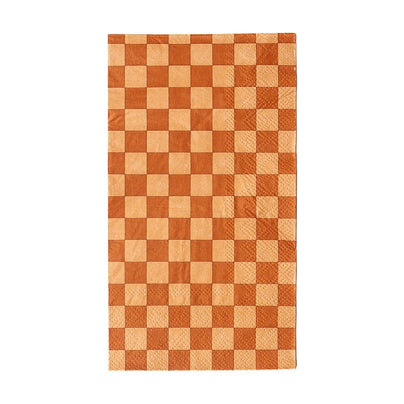 Check It! Café Con Leche Check Guest Napkins