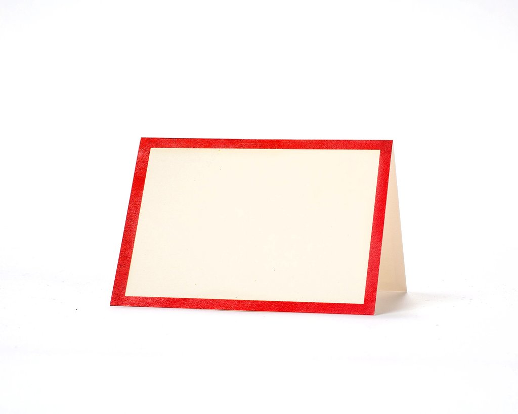 Red Frame Place Cards