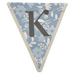 Fabric Bunting Letter K