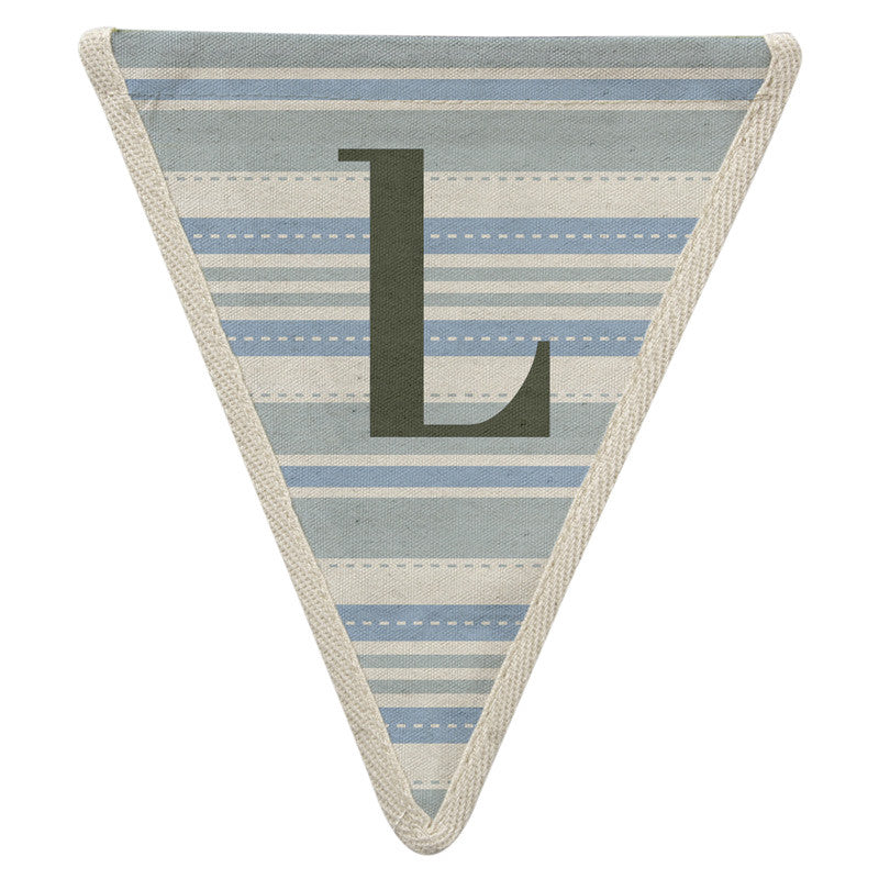 Fabric Bunting Letter L