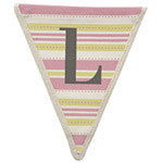 Fabric Bunting Letter L