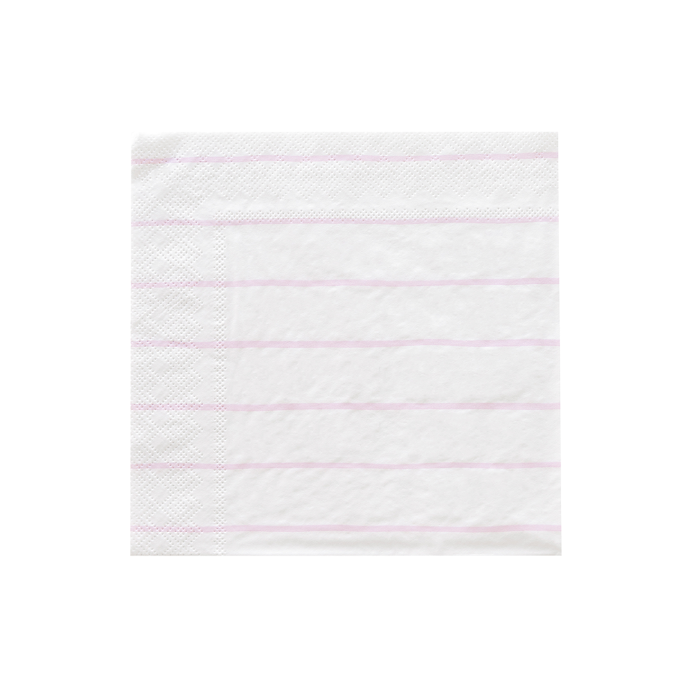 Lilac Frenchie Striped Petite Napkins, Daydream Society
