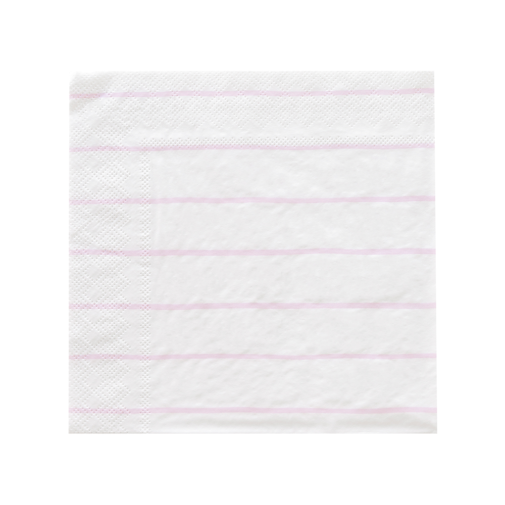 Lilac Frenchie Striped Large Napkins