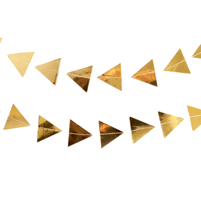 Gold Foil Triangle Garland