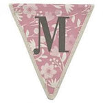 Fabric Bunting Letter M
