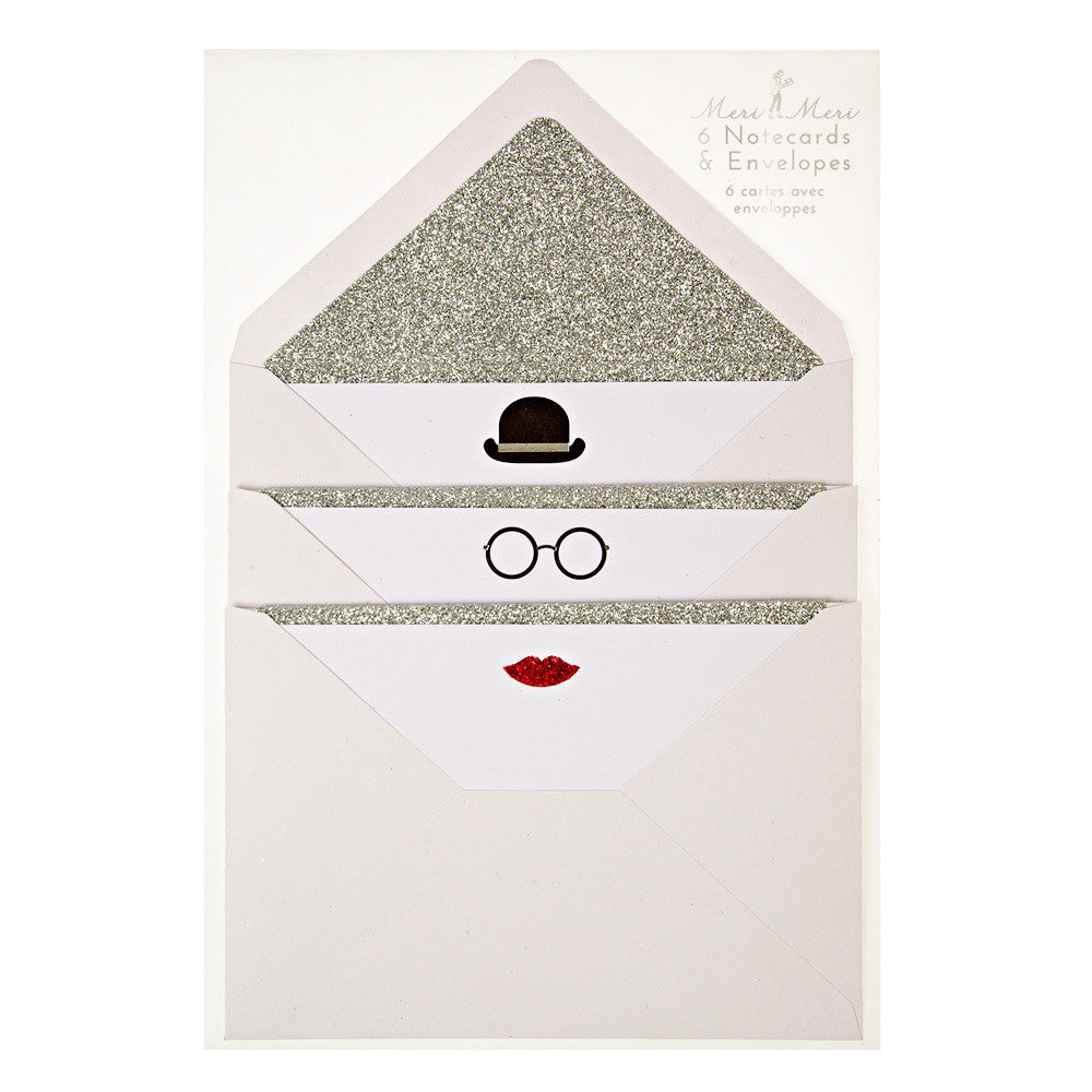 Hat, Glasses & Lips Cards