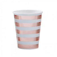 Mint and Rose Gold 9 oz Cups