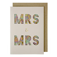 Mrs. & Mrs. Confetti Card