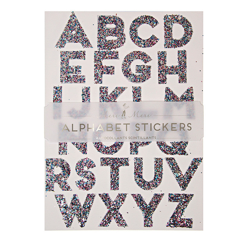 Glitter Alphabet Stickers