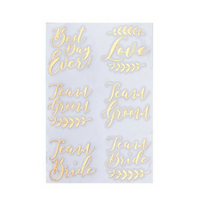Team Bride Temporary Tattoos