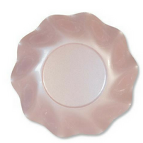 Pearly Pink Ruffled Plates - 5 Size Options